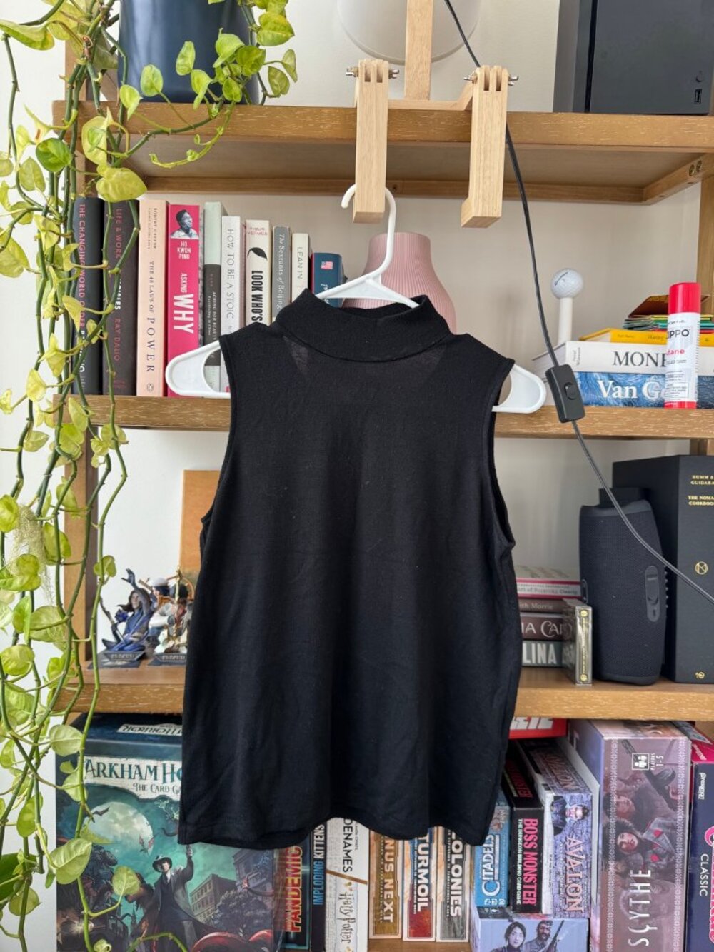 rag & bone Black Sleeveless Mock Neck Tunic Top XS